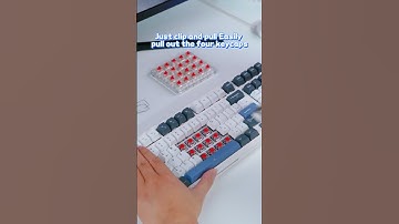 What?! This little gadget is actually a four-keycaps puller!#keyboard