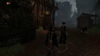 Fable II: Tour of Bowerstone Old Town after choosing bad choices at the start of the game