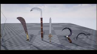 medieval weapons complete collection showcase ue4
