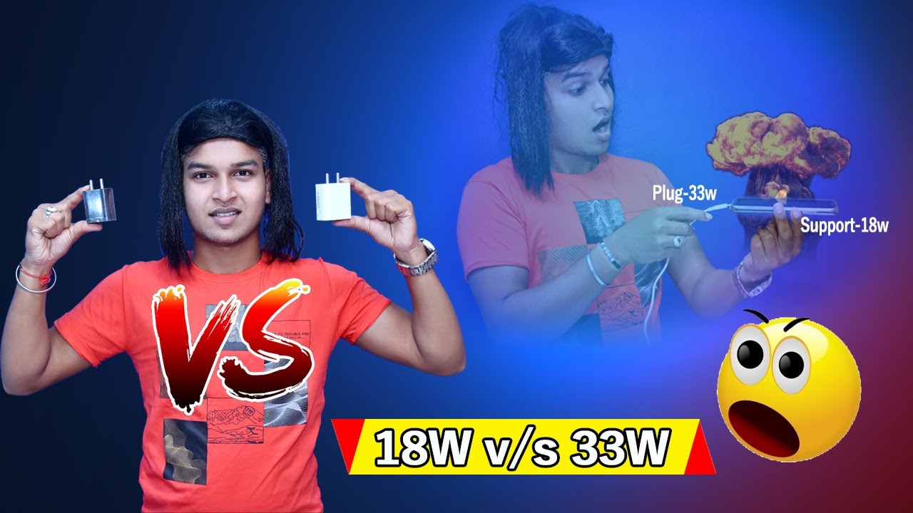 18W vs 33W Charger// Charging Test//Kitna time lagta hai//Quick charger
