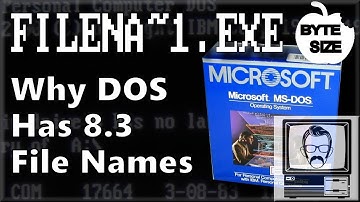 Why does DOS use 8.3 Filenames? [Byte Size] | Nostalgia Nerd