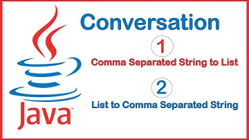 #Comma Separated #String to #List in Java