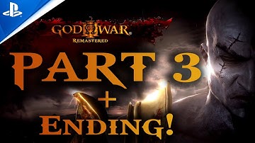 God of War 3 Remastered PS4 Pro Gameplay Part3 + Ending! (FULL GAME)
