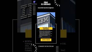 IBM is hiring for 2026🚀#hiring #jobupdates #ibm