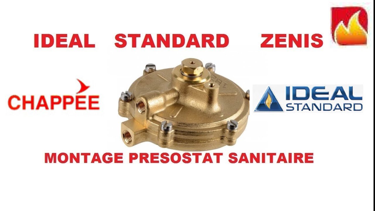Comment remplacer un presostat sanitaire ou valve à eau sur une chaudière Idéal Standard ou Chappee