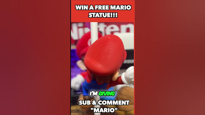 FREE Mario Statue Giveaway! Subscribe, Like & Comment to WIN!
