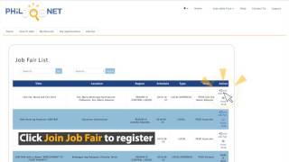 PhilJobNet For Applicant: Job Fair Tutorial - (Step 1.5)