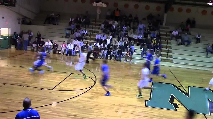 Giles Amos Dunk in transition off of Tanner Westbr...