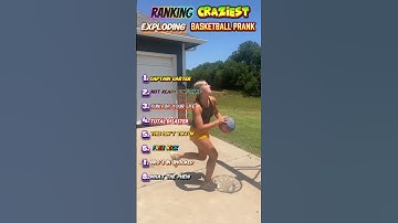 Ranking Hilarious Exploding Basketball Pranks #shorts