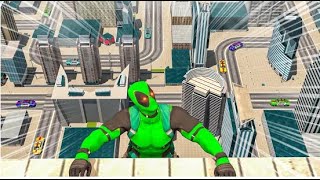 Miami Rope Hero Open World Spider | Rescue City Gangster Robot Android GamePlay | By Game Crazy screenshot 5
