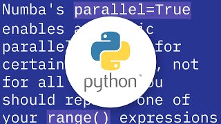 use multithreading in numba