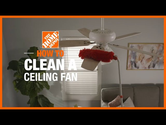 How to Clean a Ceiling Fan | Cleaning Tips | The Home Depot - YouTube
