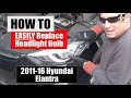 How to Easily Replace 2013 Hyundai Headlight Bulbs (Driver & Passenger) | DIY / How To