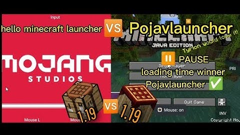 HMCL-PE VS POJAVLAUNCHER 1.19.2 comparison