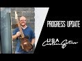 USA Custom Guitars ROCK YOUR BODY build progress update.