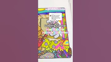 Coloring tutorial: how to do the rainbow plaid effect ￼#colortok #coloringtutorial #coloring