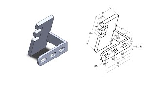 SolidWorks #14 - Tutorial CSWA Exam - Intermediate Part Modeling 7 - Linear Pattern