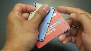 The Ridge Wallet..pulling your cards out