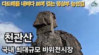 천관산(대규모 수석전시장과 억새길, 전남 장흥 다도해해상국립공원을 누리며 걷는 정상부 능선길, 100대 명산)