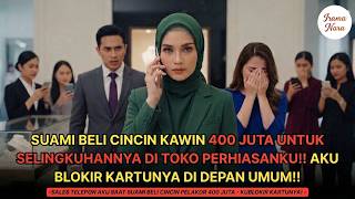 SUAMI BELI CINCIN KAWIN 400JT UTK SELINGKUHANYA DI TOKO PERHIASANKU. AKU BLOKIR KARTUNYA & DIA....