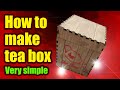 DIY tea box by CNC liser simple