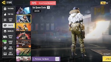 *New* Opening the Ice Queen Crate in Call of duty mobile
