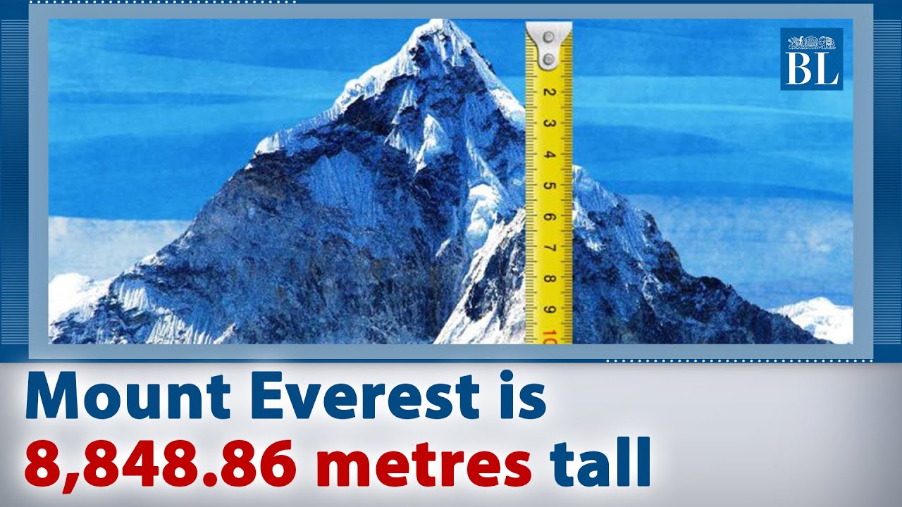 Schiereiland Redenaar Krijt Mount Everest is 8,848.86 metres tall - YouTube