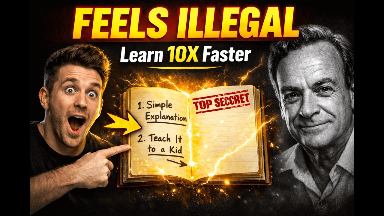 How To Learn Any Skill FAST Using the Feynman Technique (Feels Illegal!)