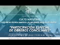 Participación especial de obreros conciliares|Culto Matutino &amp; T.D.Oración| 24/12/22
