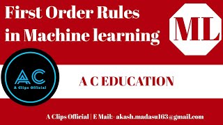 Celebrity First Order Rules | Machine learning | ML | A C EDUCATION #20 Wealth