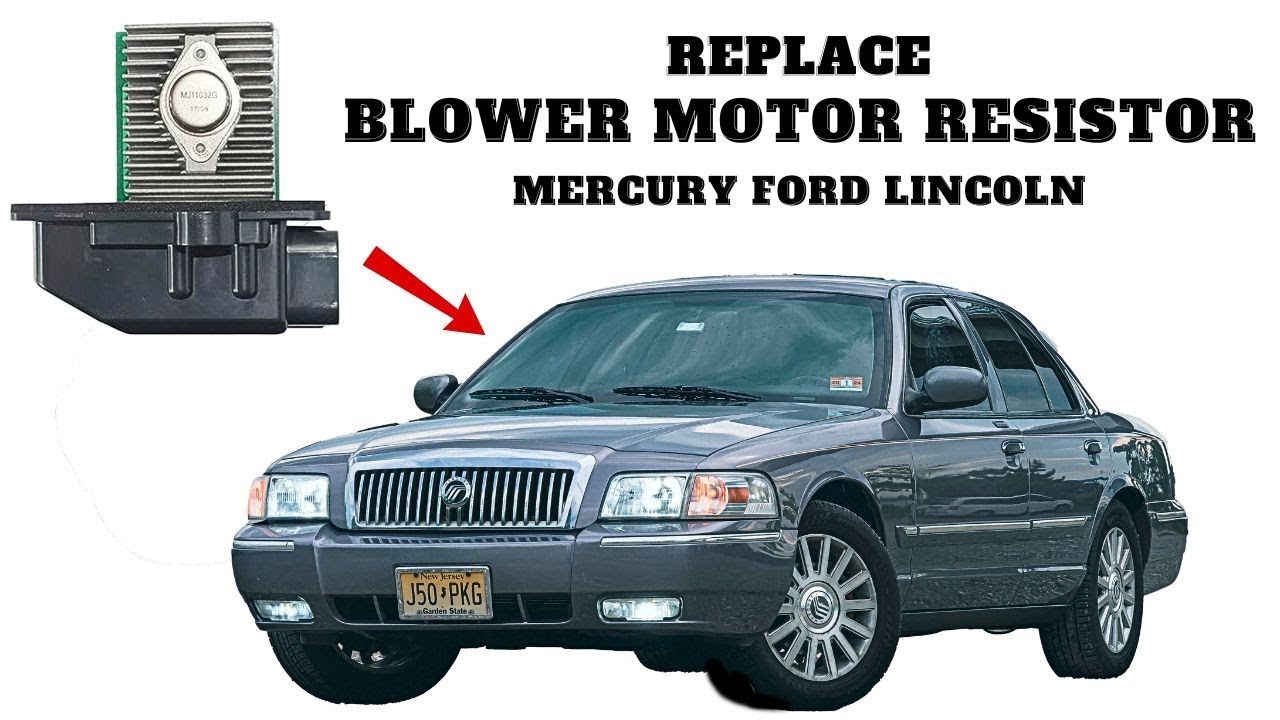 КАК ЗАМЕНИТЬ И ОТРЕМОНТИРОВАТЬ РЕЗИСТОР МОТОРА ВЕНТИЛЯТОРА MERCURY GRAND MARQUIS CROWN VICTORIA L...