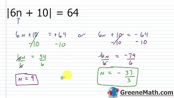 Algebra 2 Lesson #13 Solving Absolute Value Equations