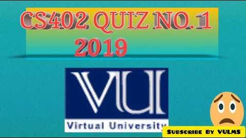 Cs402 Quiz No. 1  2020 Theory oF Automata