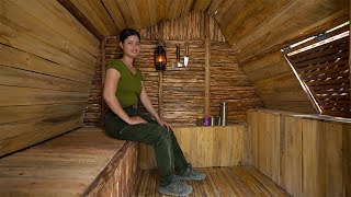 Building Complete A-FRAME CABIN | Outdoor Kitchen With Clay