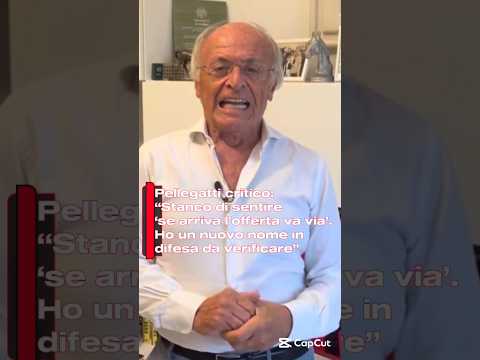 Video Pellegatti critico: “Stanco di sentire ‘se arriva l’offerta va via’. Ho un nuovo nome in difesa”