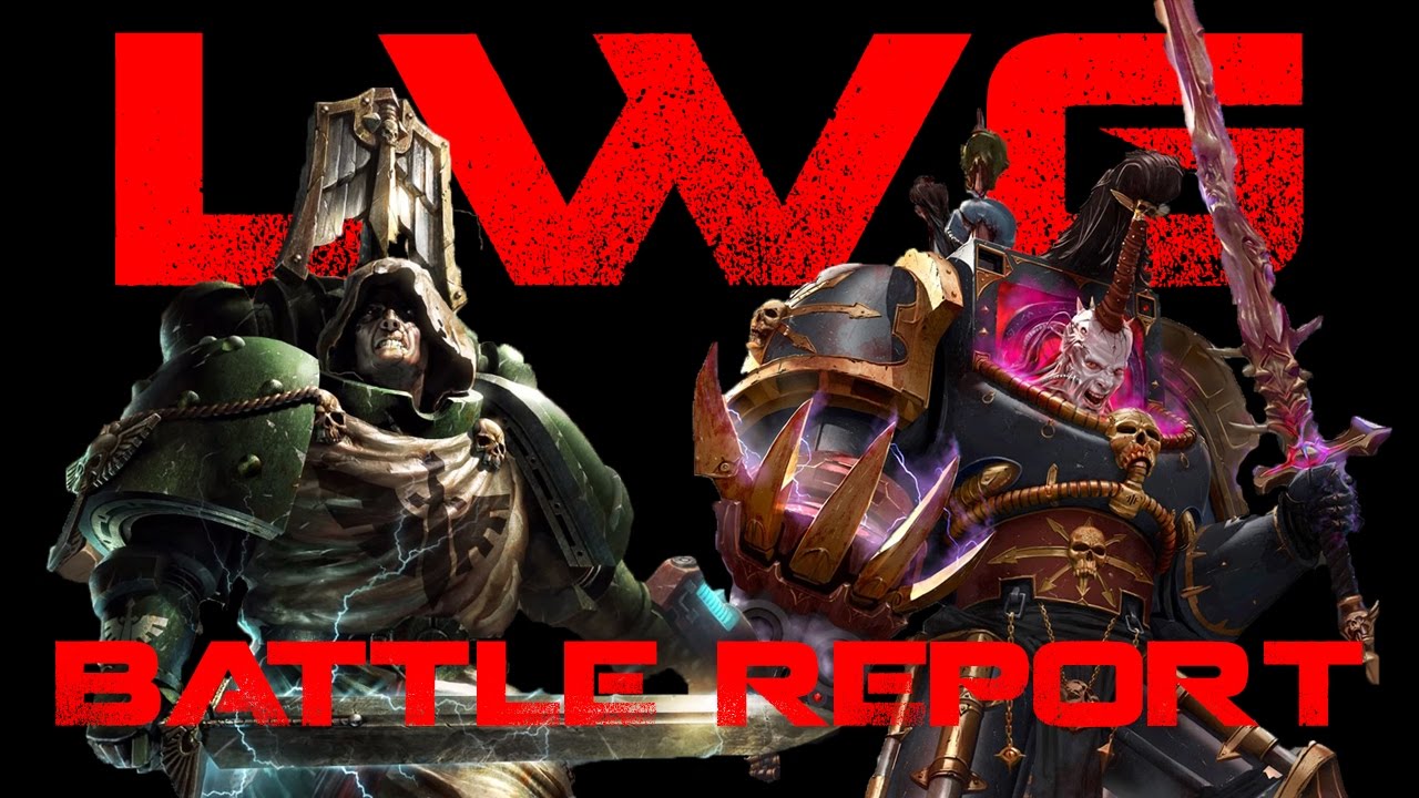 Dark Angels vs Black Legion 2600 point Battle Report - The Hunt for Cypher