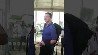 Man vs Wild Fame Edward Michael Bear Grylls At The Mumbai Airport