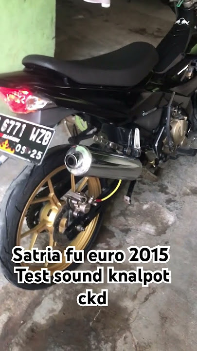 Test sound knalpot ckd di satria 2015 #satria #satriafu #longarmquilting
