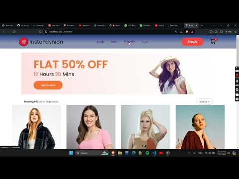 InstaFashion | Basic Ecommerce Website using ReactJS | HTML CSS | Source Code