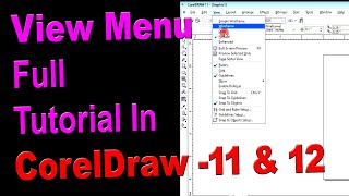 View menu full tutorial in CorelDraw 11 & 12 in Hindi screenshot 1