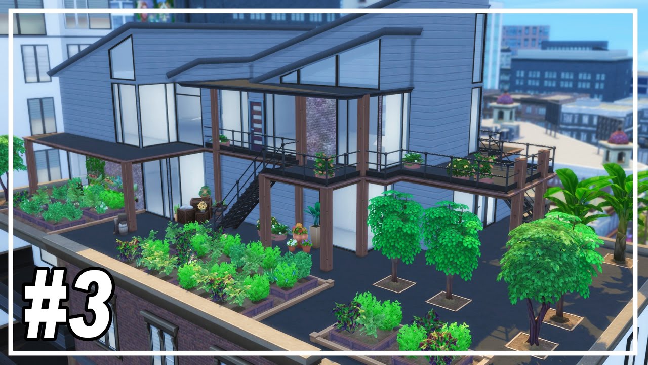 THE SIMS 4 Eco Living Penthouse (Part 3/3) SPEED BUILD YouTube