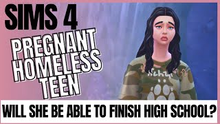 Sims 4  Can A Homeless Teen Survive High School And A Baby? Part 1