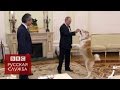 Собака Путина облаяла японских журналистов