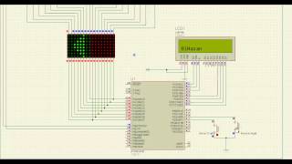 Print an animated text on LCD and Dot Matrix with AVR MCU
