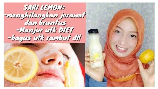 Manfaat sari lemon untuk wajah, diet,Kesehatan, dan Kecantikan (Ada info GIVEAWAY juga loh! 😘)