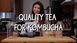 Quality tea for kombucha brewing