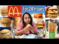I only ate MC DONALDS for 24 HOURS Challenge | Food Challenge