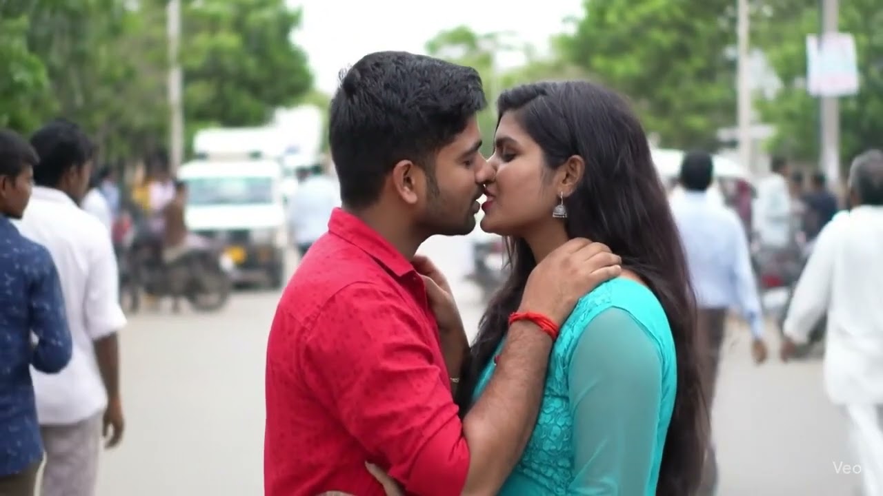 Desi Couple kissing on the streets