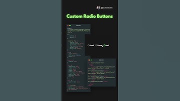 Custom radio buttons #shorts #css #css3 #html #html5 #webdeveloper #frontenddeveloper #webdesign