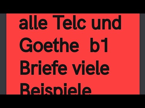 B1 prüfung brief schreiben 2018